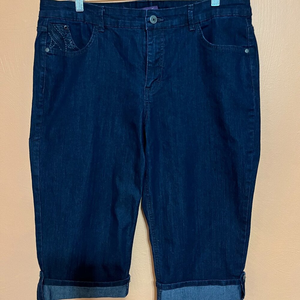 Missy's Gloria Vanderbilt Jean Skimmers. (Aiden Style) Size 14.